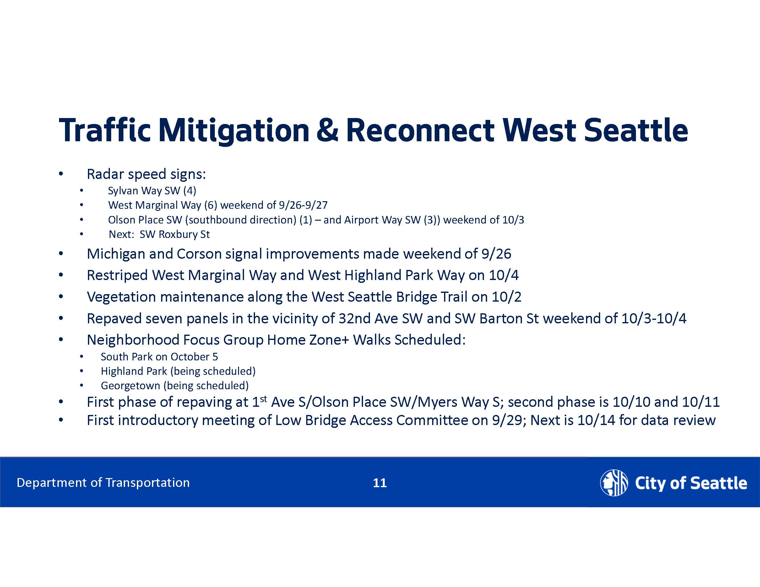 West Seattle Bridge Community Task Force meeting takes the next to last ...